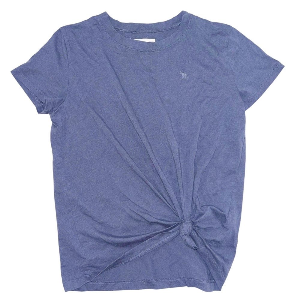 Abercrombie girls blue knotted tee